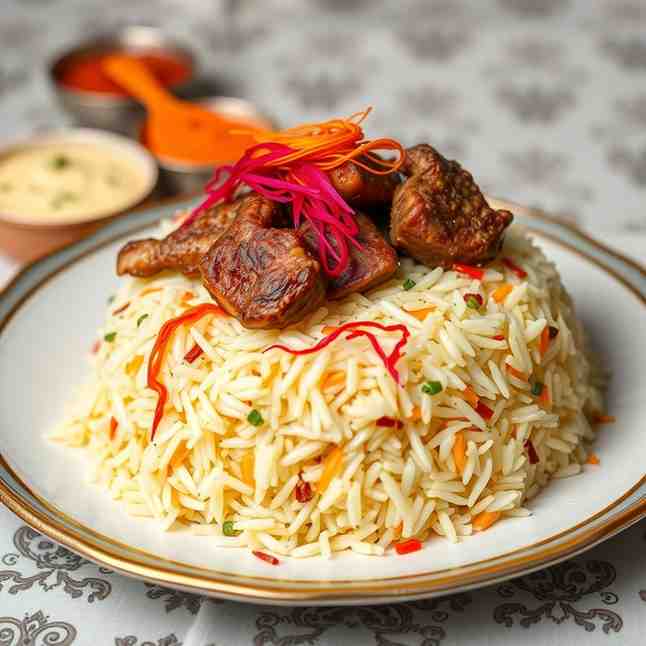 Shah Pilaf Recipe - Crown Rice with Lamb & Saffron – Bake Today